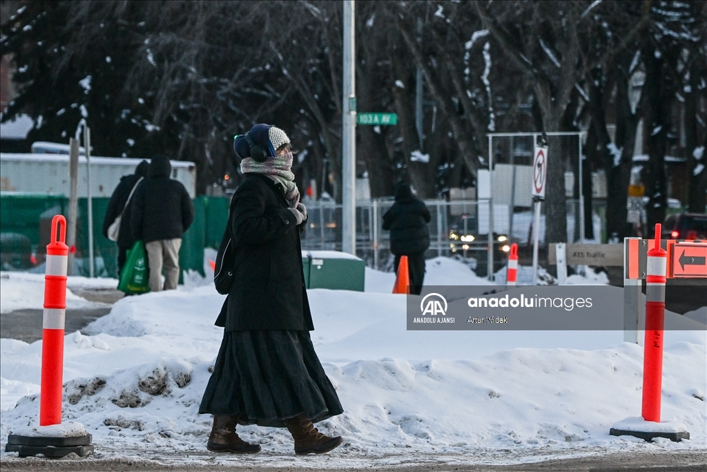 Edmonton ve Batı Kanada'da aşırı soğuklar etkili oluyor 