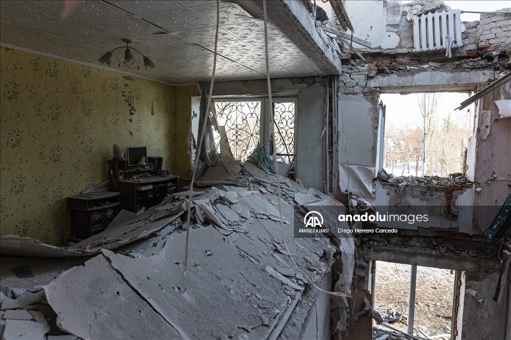 Rus saldırısı Ukrayna'nın Kostiantynivka kentinde hasara neden oldu