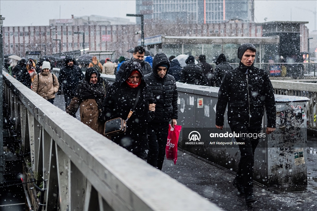 İstanbul'da kar yağışı