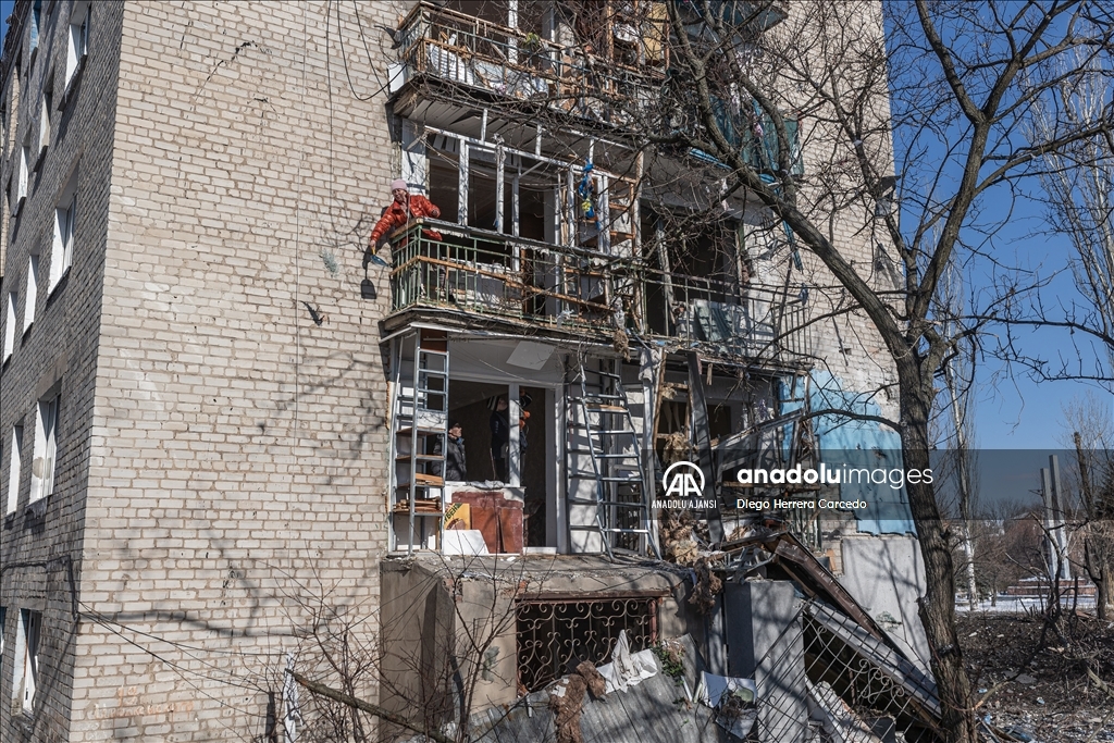 Rus saldırısı Ukrayna'nın Kostiantynivka kentinde hasara neden oldu