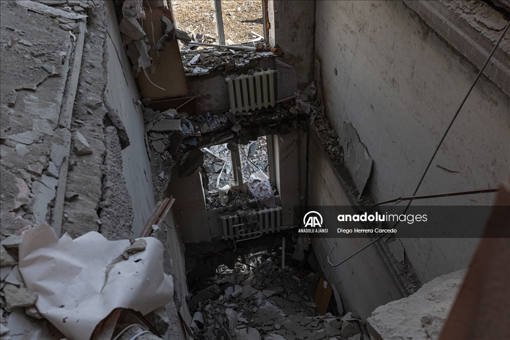 Rus saldırısı Ukrayna'nın Kostiantynivka kentinde hasara neden oldu