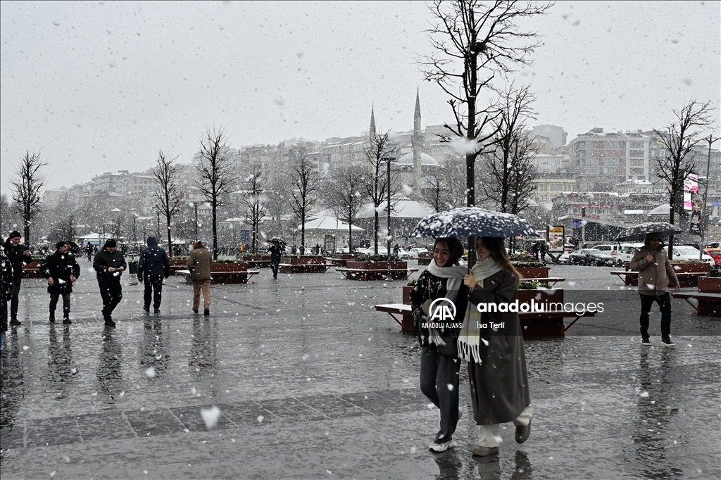 İstanbul'da kar yağışı