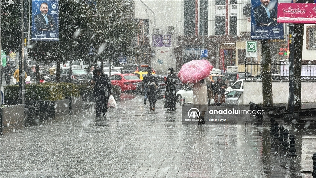 İstanbul'da kar yağışı