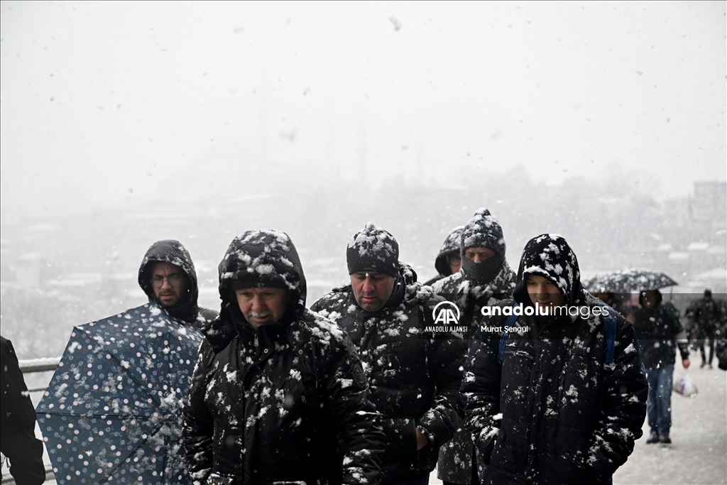 İstanbul'da kar yağışı
