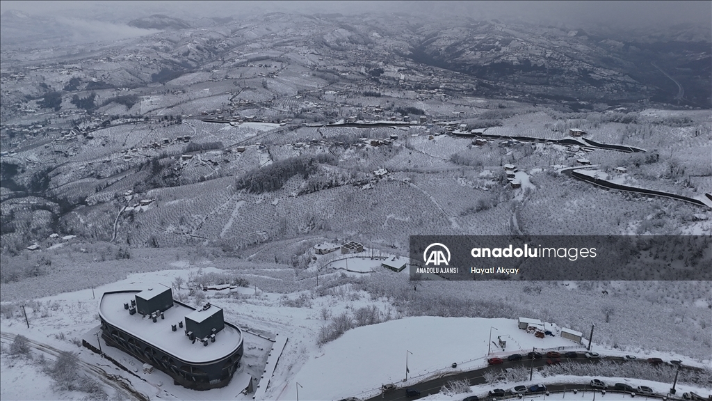 Ordu'da kar yağışı