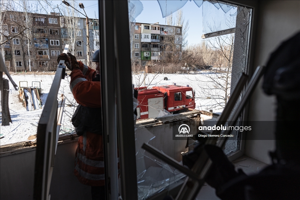 Rus saldırısı Ukrayna'nın Kostiantynivka kentinde hasara neden oldu