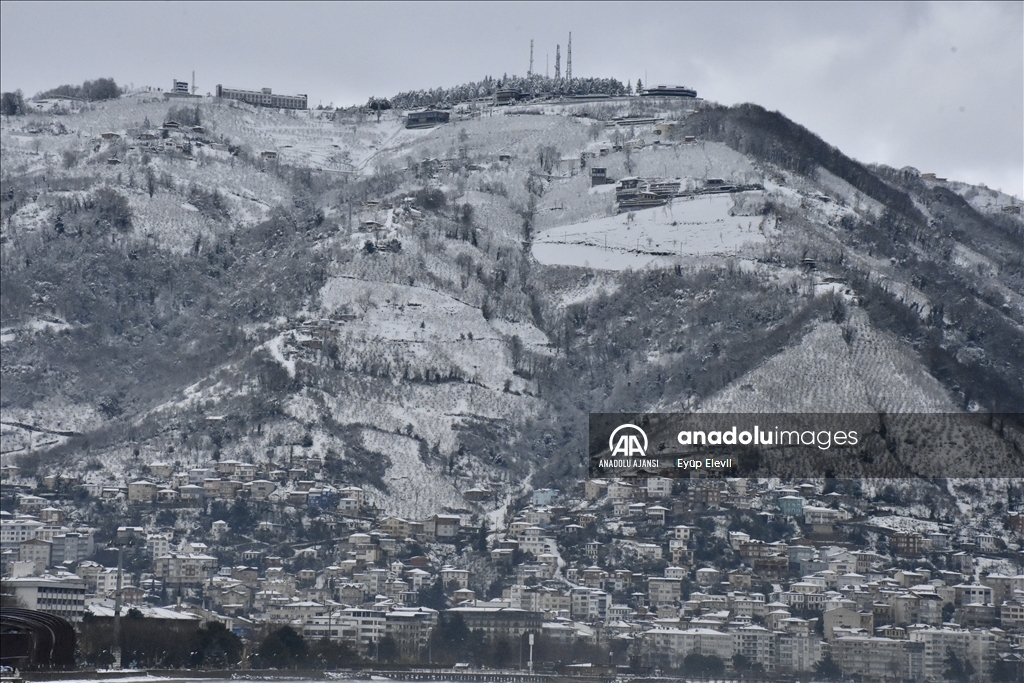 Ordu'da kar yağışı
