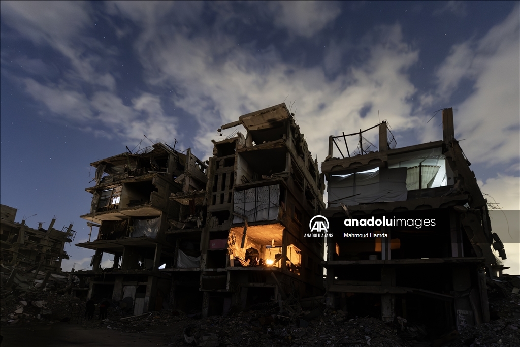 Ateşkesin ardından Gazze'de soğuk hava koşulları Filistinlileri olumsuz etkiliyor