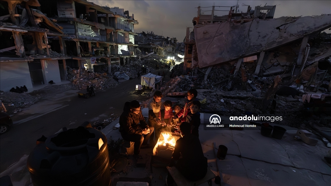 Ateşkesin ardından Gazze'de soğuk hava koşulları Filistinlileri olumsuz etkiliyor