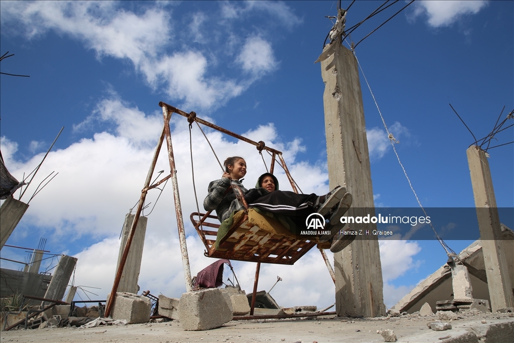 Gazze Şeridi'nin kuzeyindeki Cibaliye'de günlük yaşam