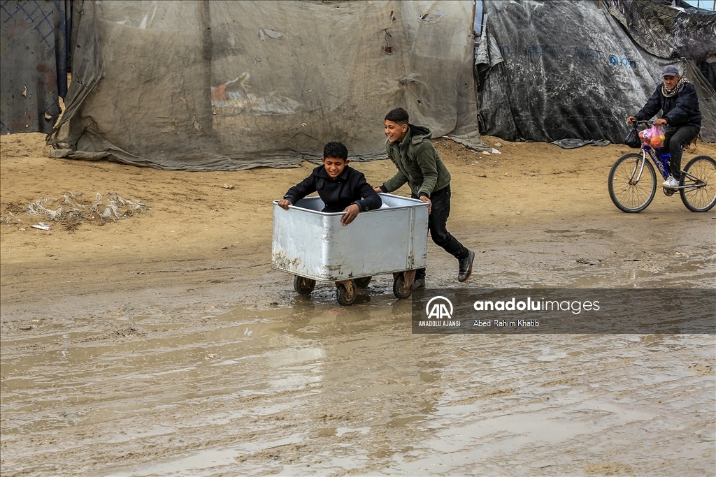 Gazze Şeridi'nin güneyindeki Han Yunus'ta günlük yaşam