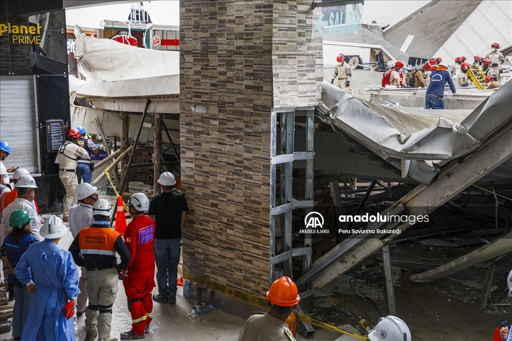 Peru'da alışveriş merkezinin çatısının çökmesi sonucu 8 kişi öldü, 80 kişi yaralandı