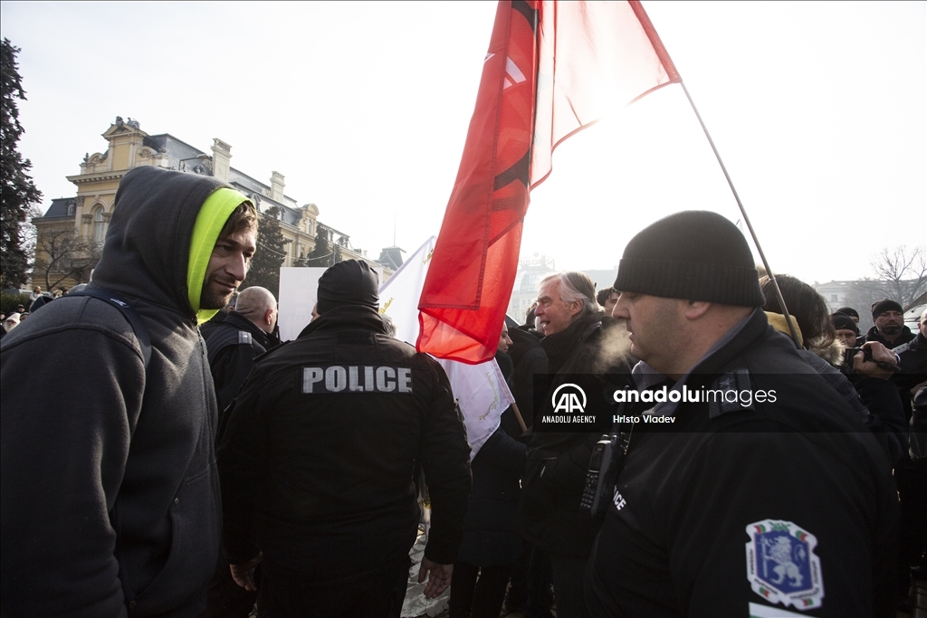 Protest against of the introduction of Euro in Bulgaria