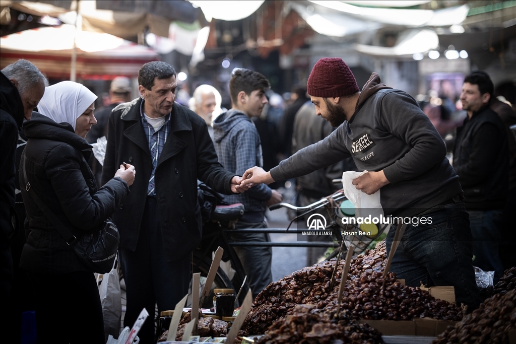Şam pazarlarında Ramazan hareketliliği
