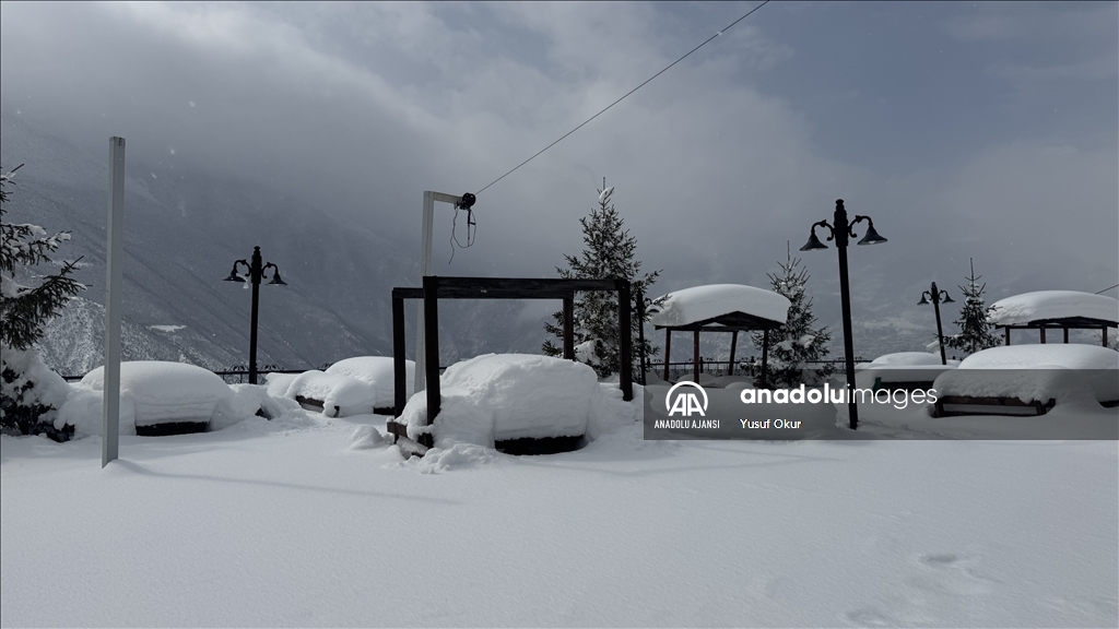 Artvin'de son 28 yılın en yüksek kar kalınlığı ölçüldü