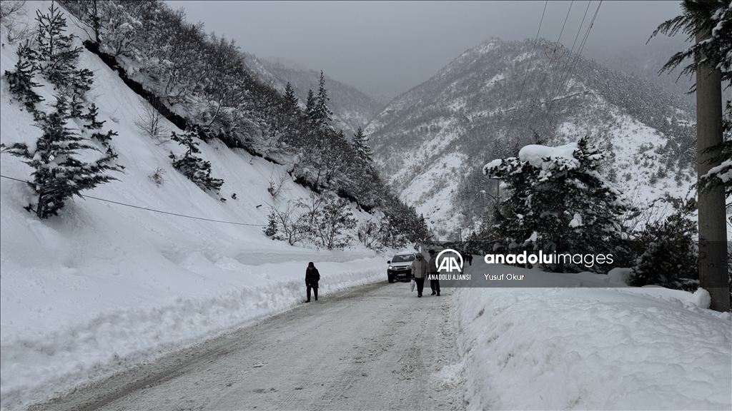 Artvin'de son 28 yılın en yüksek kar kalınlığı ölçüldü