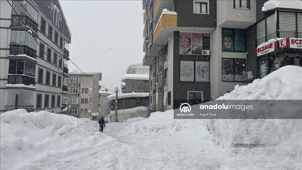 Artvin'de son 28 yılın en yüksek kar kalınlığı ölçüldü