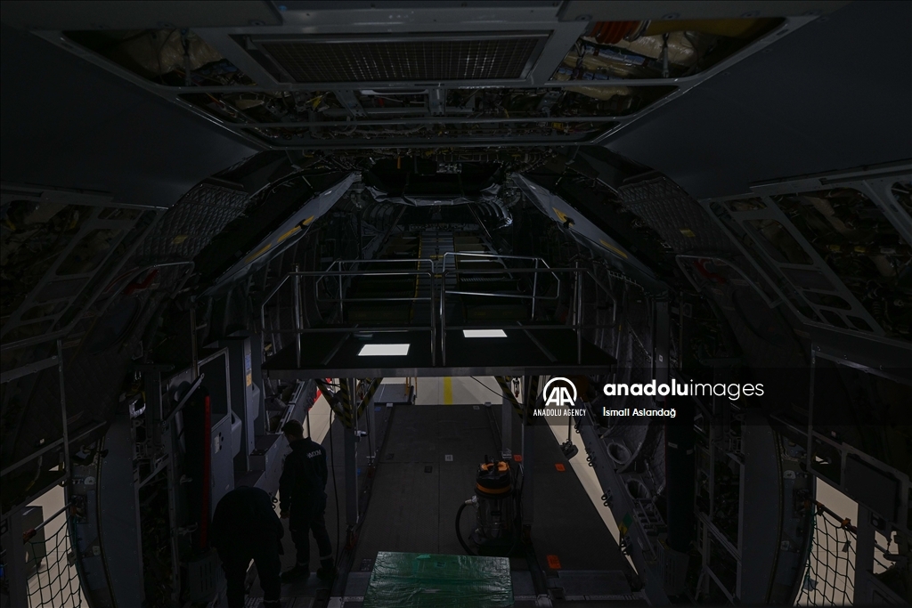 The only non-Airbus facility to service giant transport aircrafts in Turkiye's Kayseri