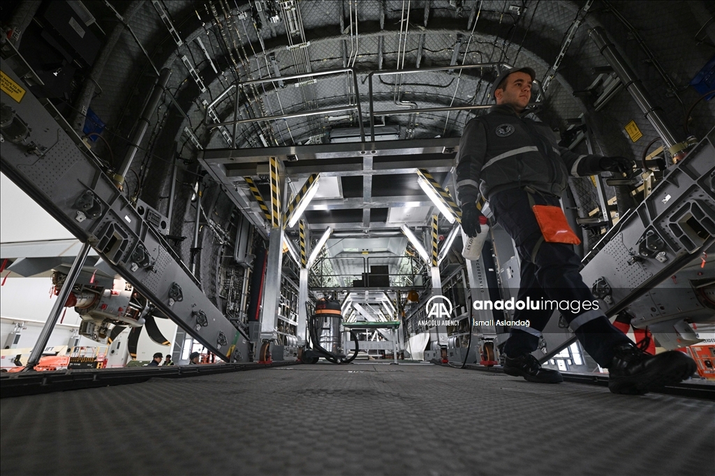 The only non-Airbus facility to service giant transport aircrafts in Turkiye's Kayseri