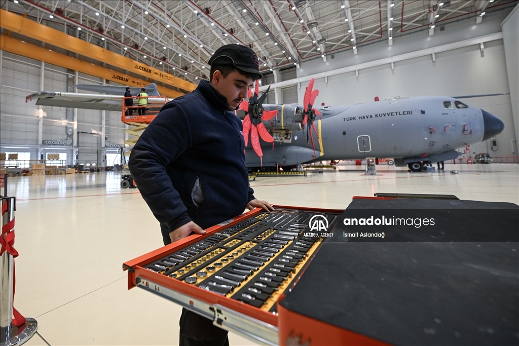 The only non-Airbus facility to service giant transport aircrafts in Turkiye's Kayseri