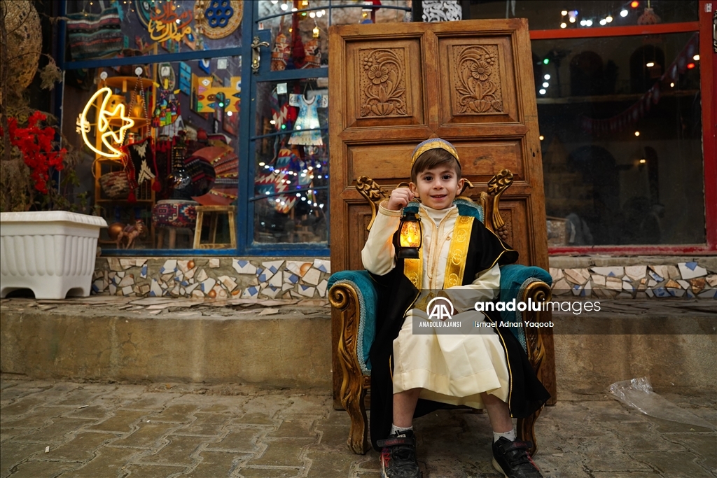 Musullu çocuklar, ramazan ayının gelişini kutladı