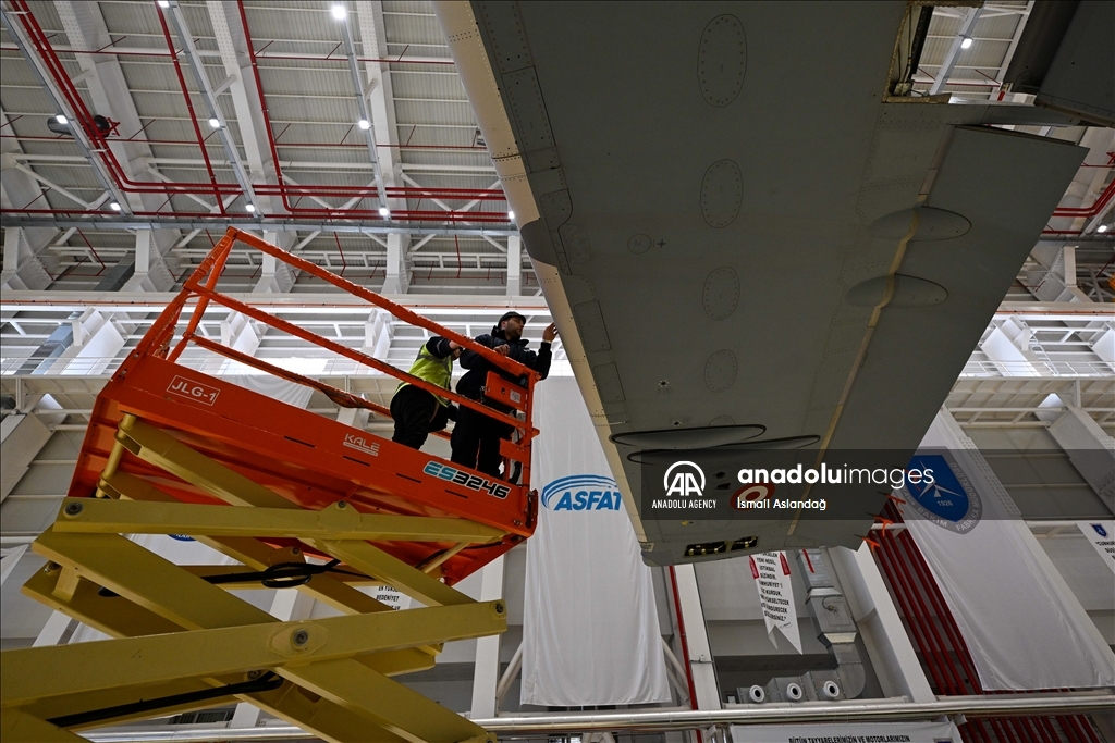 The only non-Airbus facility to service giant transport aircrafts in Turkiye's Kayseri