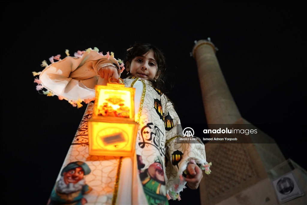 Musullu çocuklar, ramazan ayının gelişini kutladı