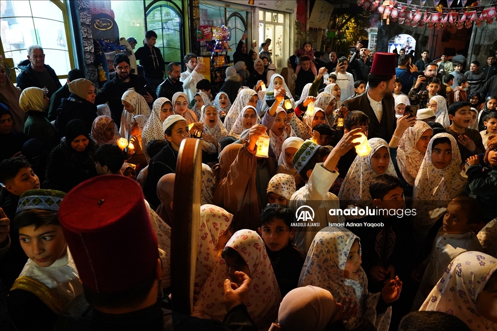 Musullu çocuklar, ramazan ayının gelişini kutladı