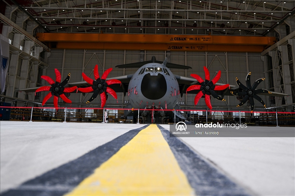 The only non-Airbus facility to service giant transport aircrafts in Turkiye's Kayseri