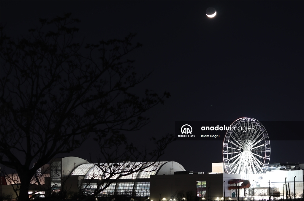 ABD'nin New Jersey eyaletinde hilalli gece