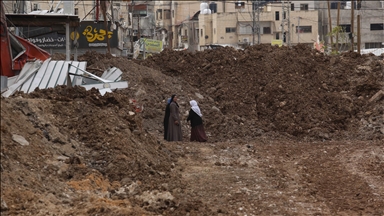 İsrail ordusunun Cenin Mülteci Kampı'na yönelik saldırılarında oluşan yıkım