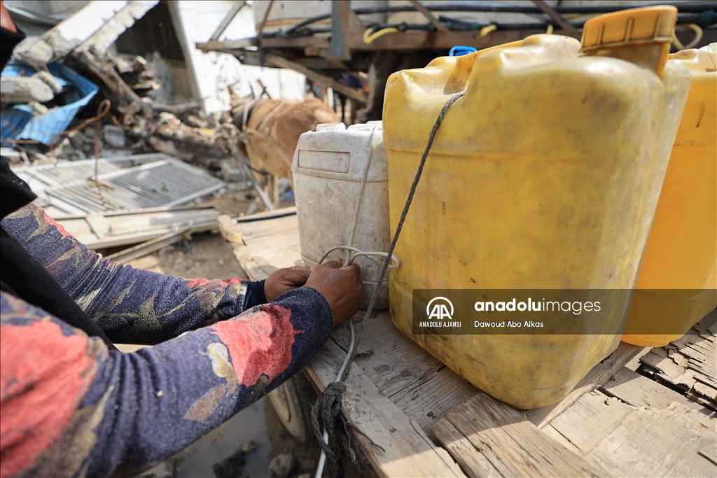 Gazze'deki su krizi devam ediyor