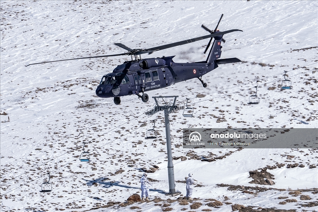 Yurt içi ve dışından katılımla "Erzurum Kış Saha Tatbikatı" yapıldı