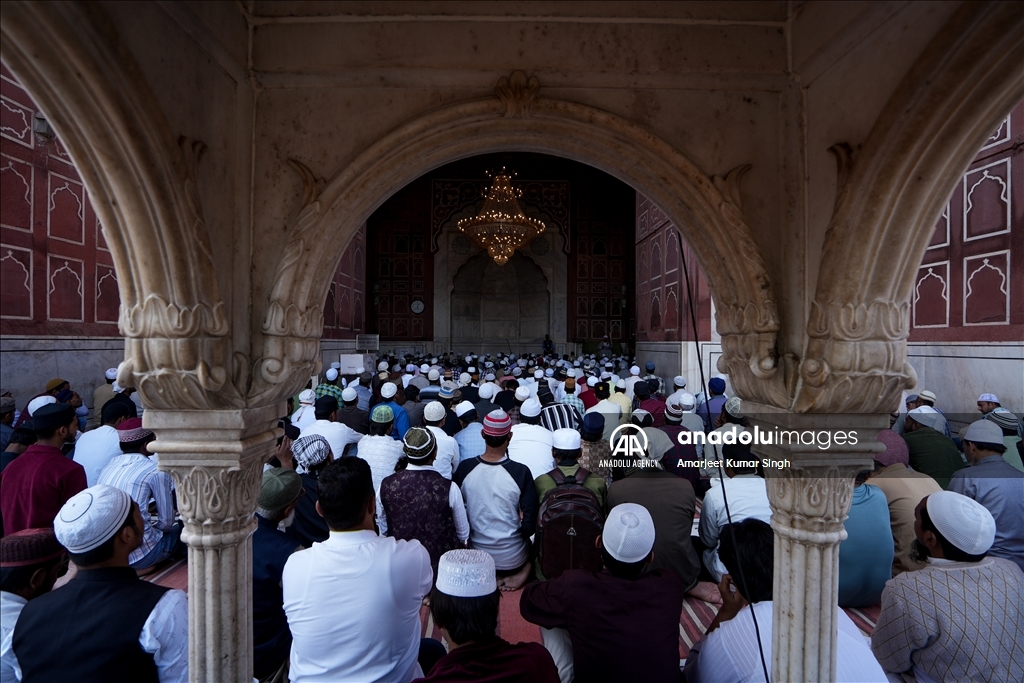 First Friday prayer of Ramadan in New Delhi, India