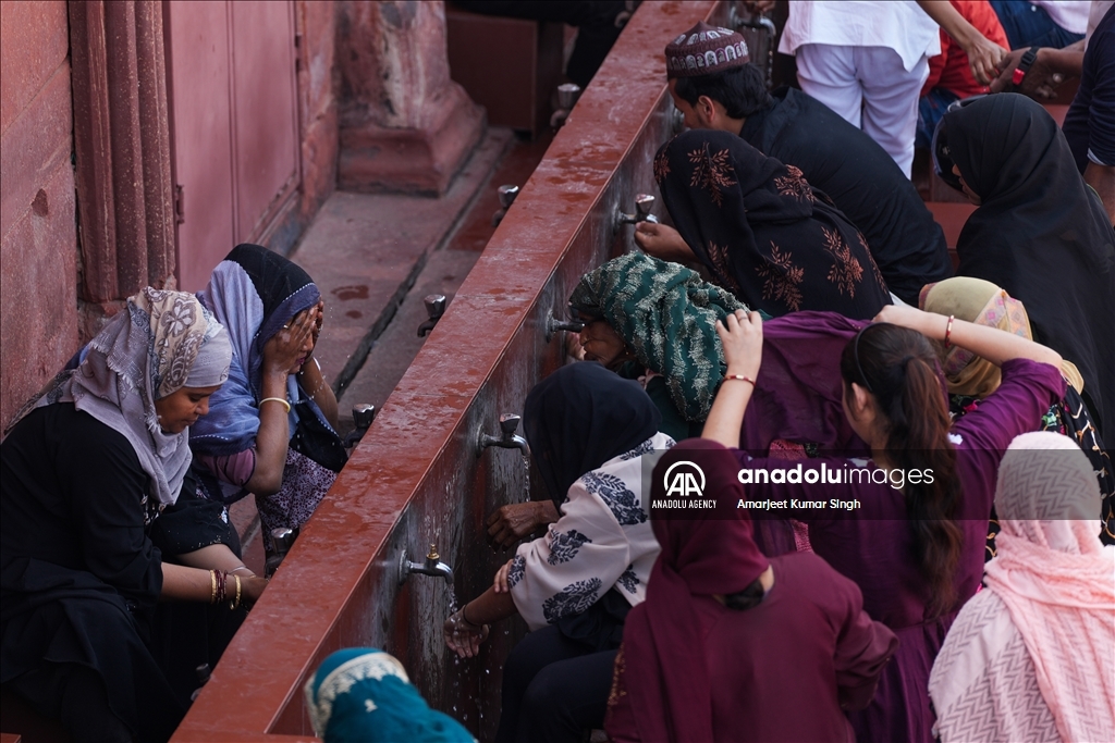 First Friday prayer of Ramadan in New Delhi, India