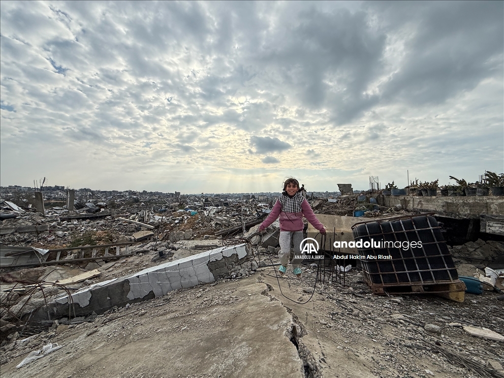 Gazze Şeridi'nin kuzeyindeki Beyt Lahya'da günlük yaşam
