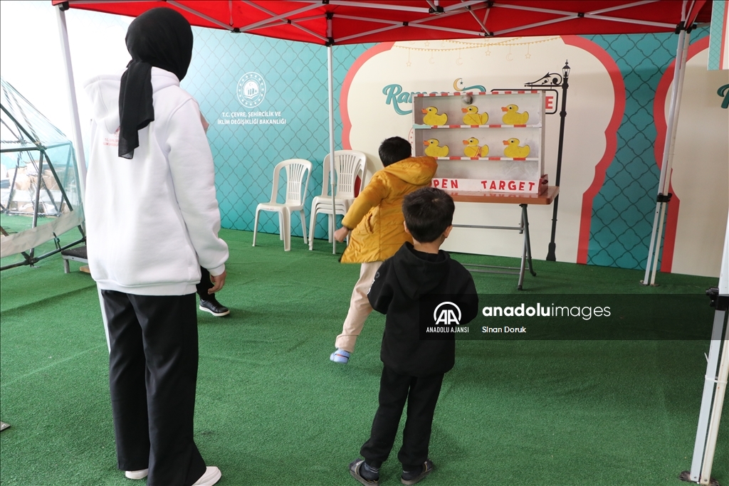 Kahramanmaraş'ta çocuklar için Ramazan Panayırı kuruldu