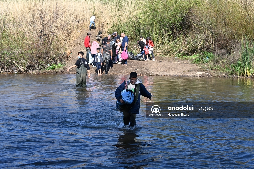 Suriye'deki olaylar nedeniyle bazı aileler Lübnan'a sığındı
