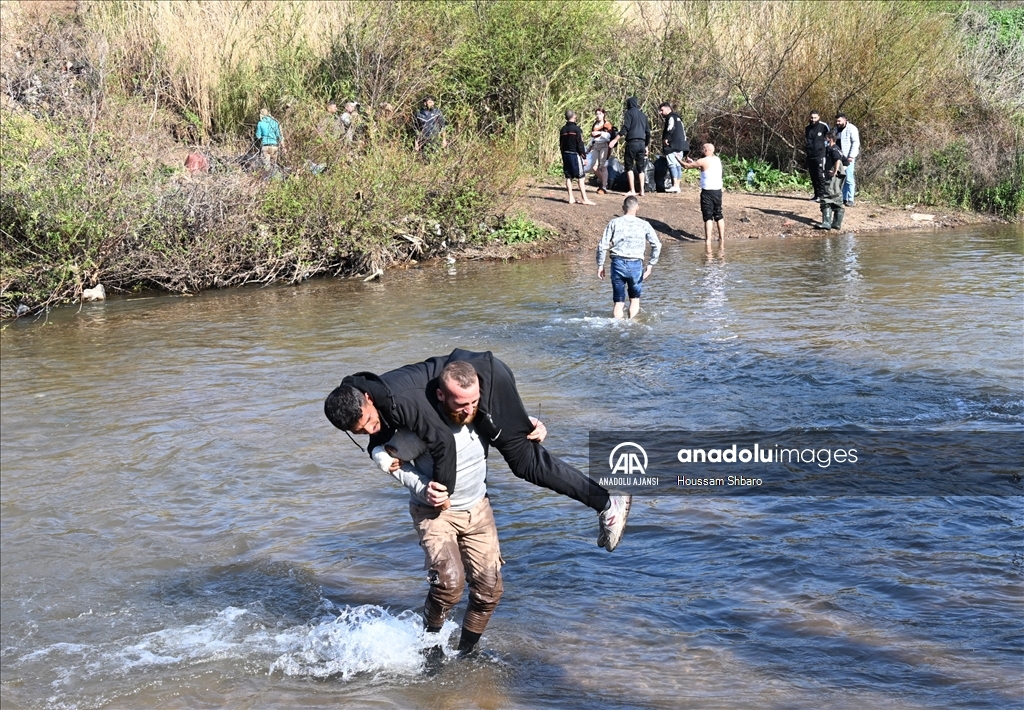 Suriye'deki olaylar nedeniyle bazı aileler Lübnan'a sığındı