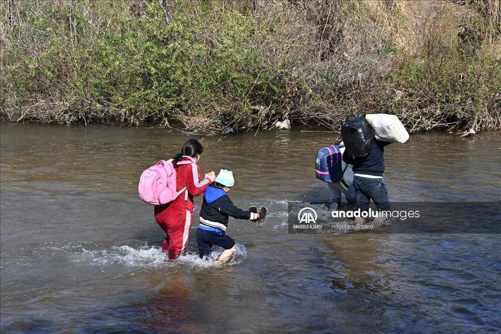 Suriye'deki olaylar nedeniyle bazı aileler Lübnan'a sığındı