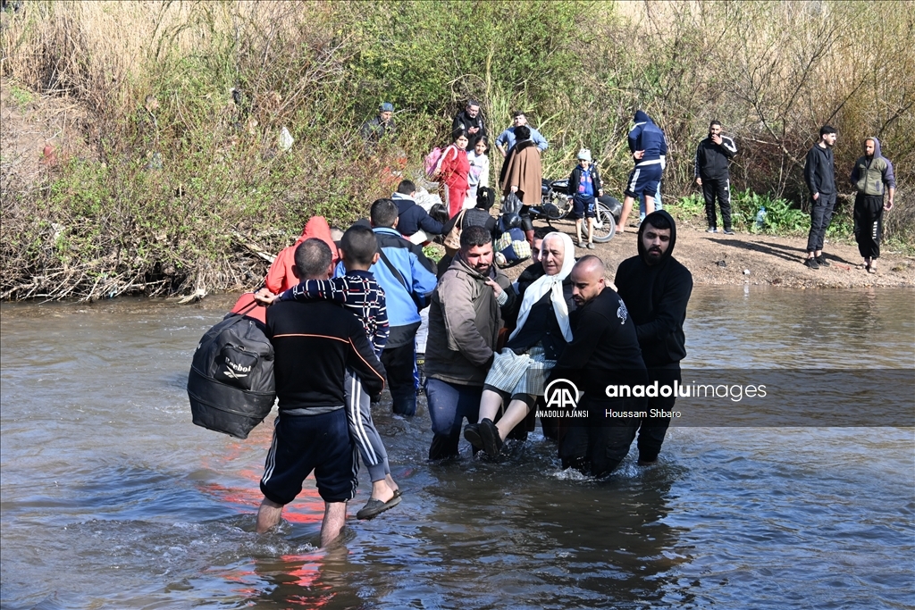 Suriye'deki olaylar nedeniyle bazı aileler Lübnan'a sığındı