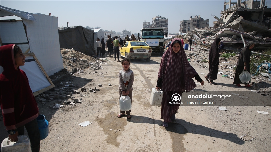 Gazze'deki su krizi devam ediyor