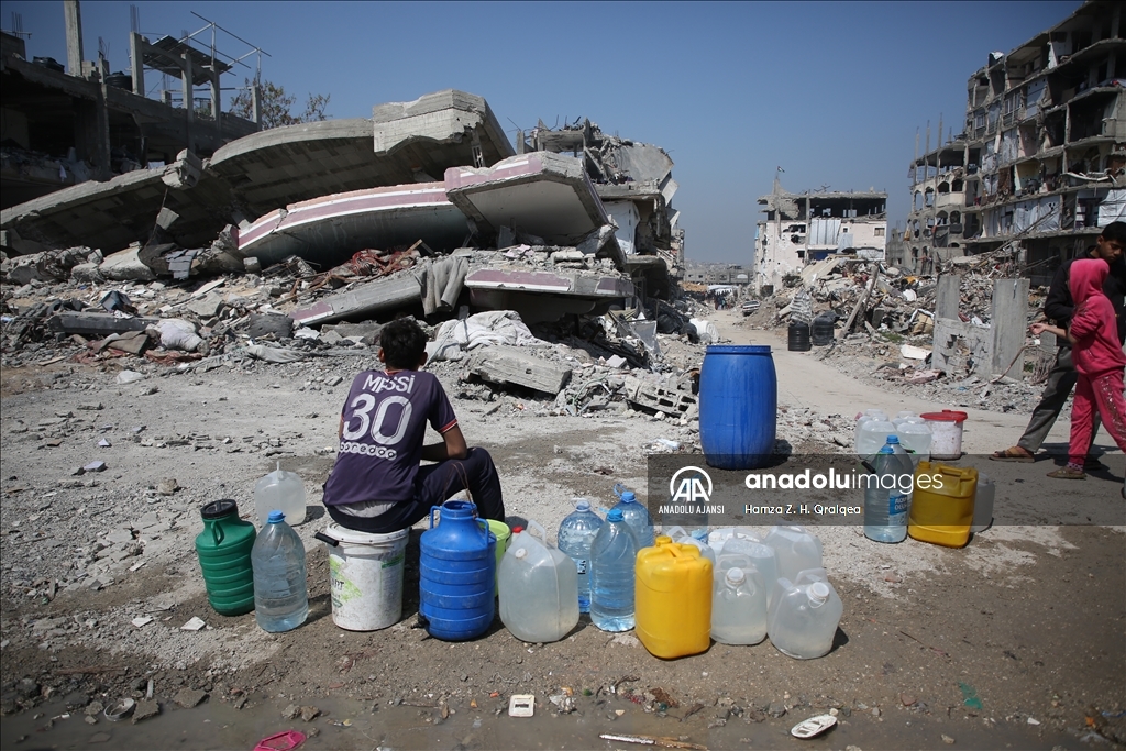 Gazze'deki su krizi devam ediyor