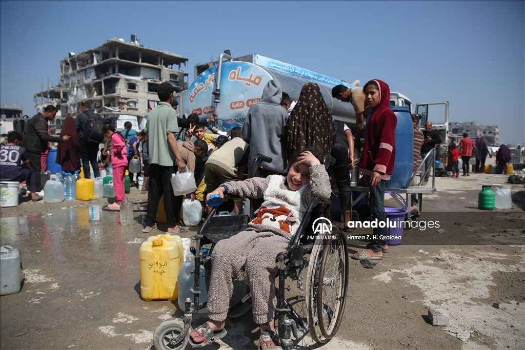 Gazze'deki su krizi devam ediyor