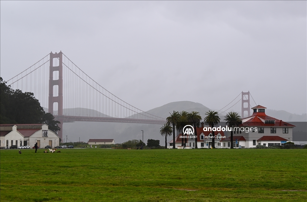 Rainy day in San Francisco, California