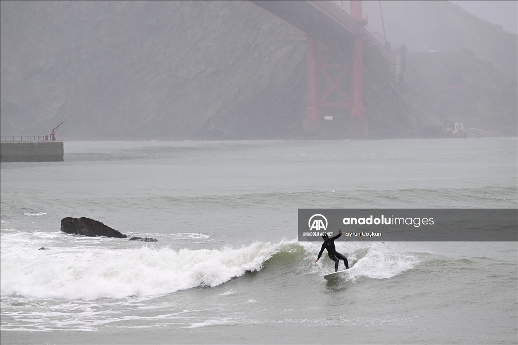 Rainy day in San Francisco, California