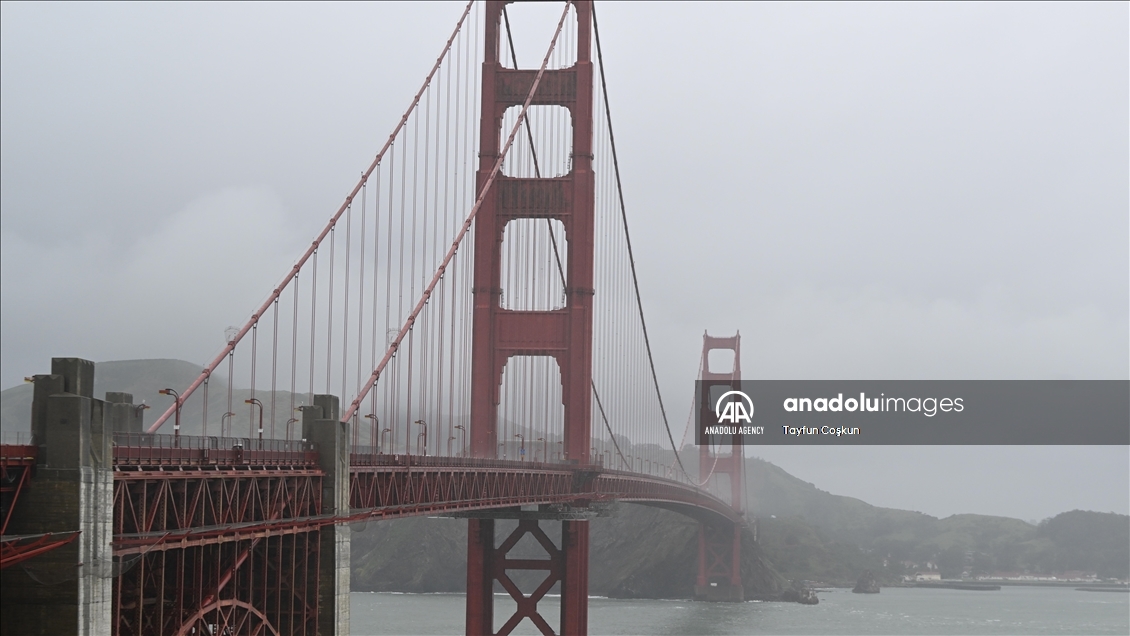 Rainy day in San Francisco, California