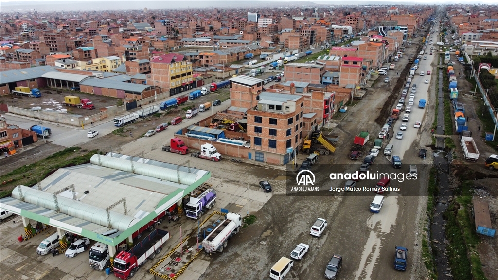 Bolivya'da akaryakıt krizi