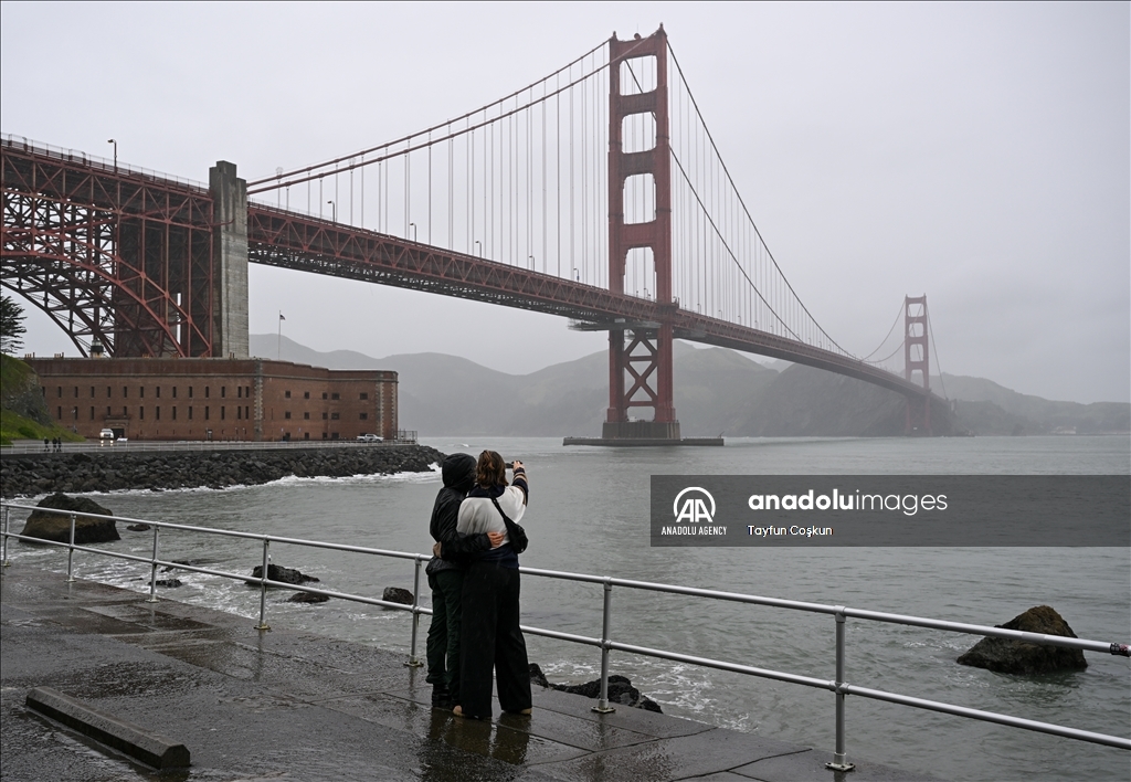Rainy day in San Francisco, California