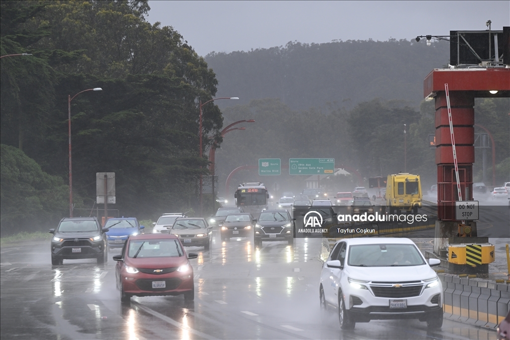 Rainy day in San Francisco, California